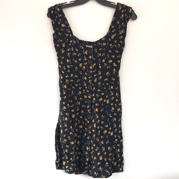 Aeropostale Dresses & Skirts - Dark Academia Romantic Floral Button Down Mini Dress size Small